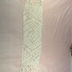 Macrame table runner